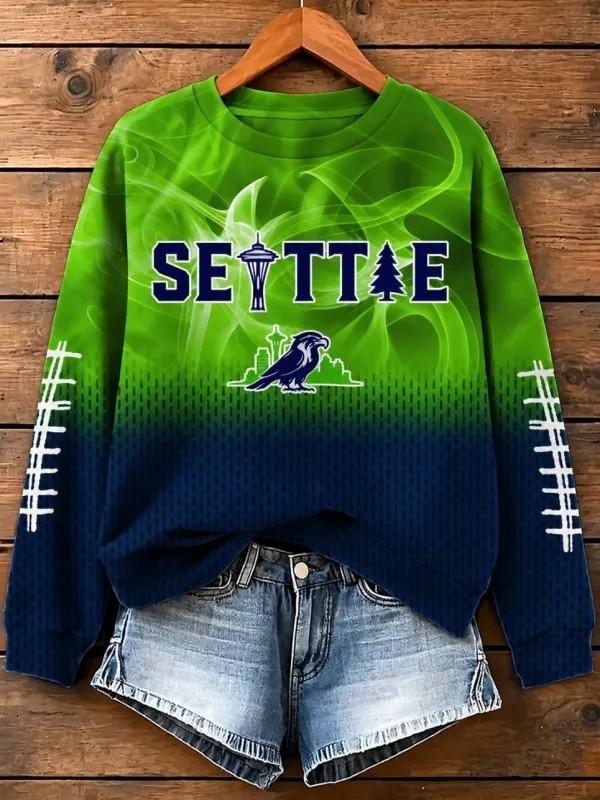 Musemora - Unisex Seattle Seahawks Sweatshirt - Game Day Football