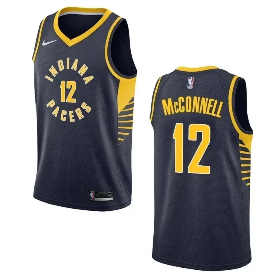 Men's Indiana Pacers T.J. McConnell #12 Icon Swingman Jersey Navy