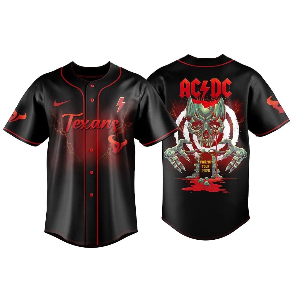 Houston Texans AC-DC Pwr Up Tour Baseball Jersey