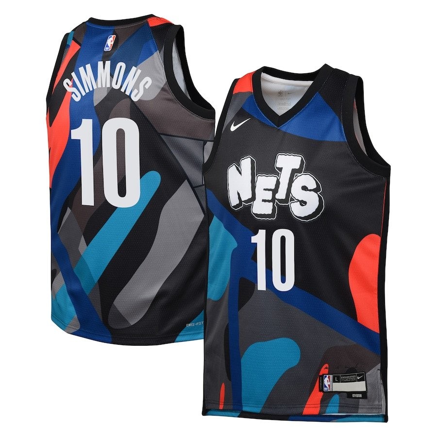 Ben Simmons 10 Brooklyn Nets 2023/24 City Edition Swingman Youth Jersey Black