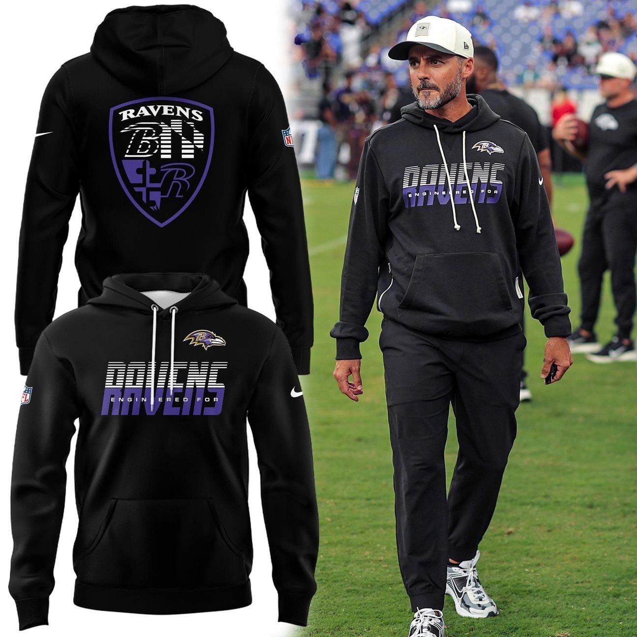 Musemora - Men's Baltimore Ravens Hoodie