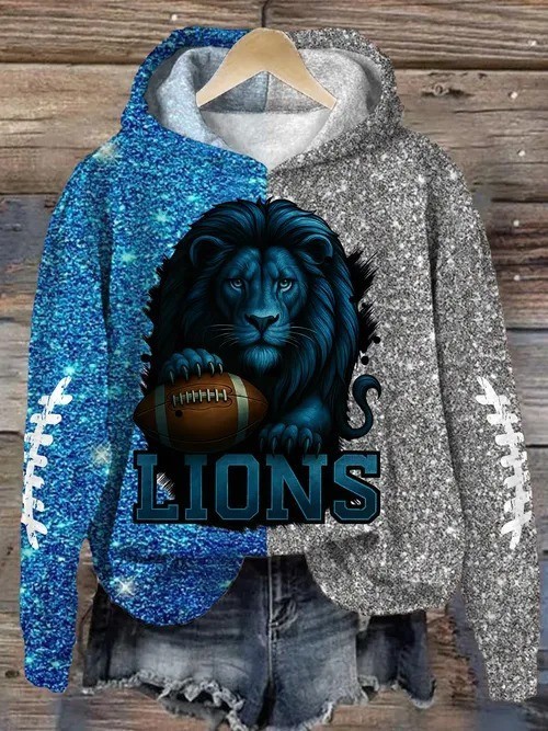 Musemora - Women's Detroit Lions Hoodie - Football