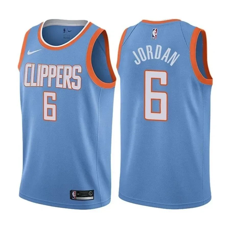 DeAndre Jordan Clippers City Edition Blue Jersey Unisex Adult Sizes S-3XL