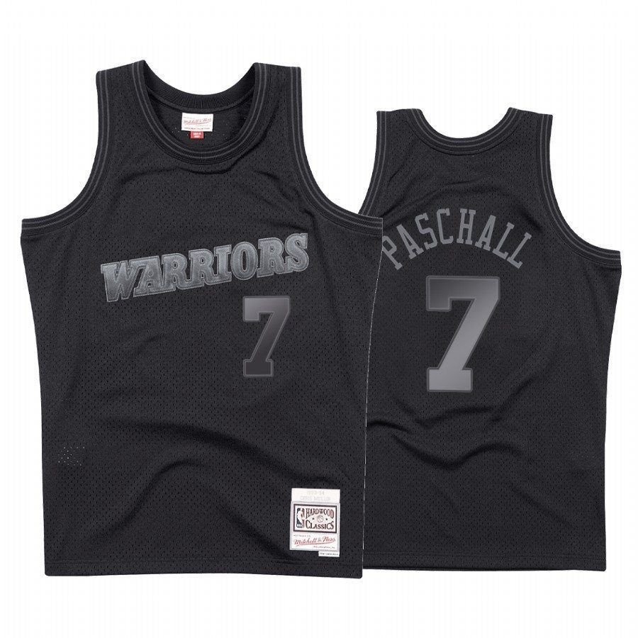 Men's Golden State Warriors Eric Paschall #7 Black Tonal Jersey