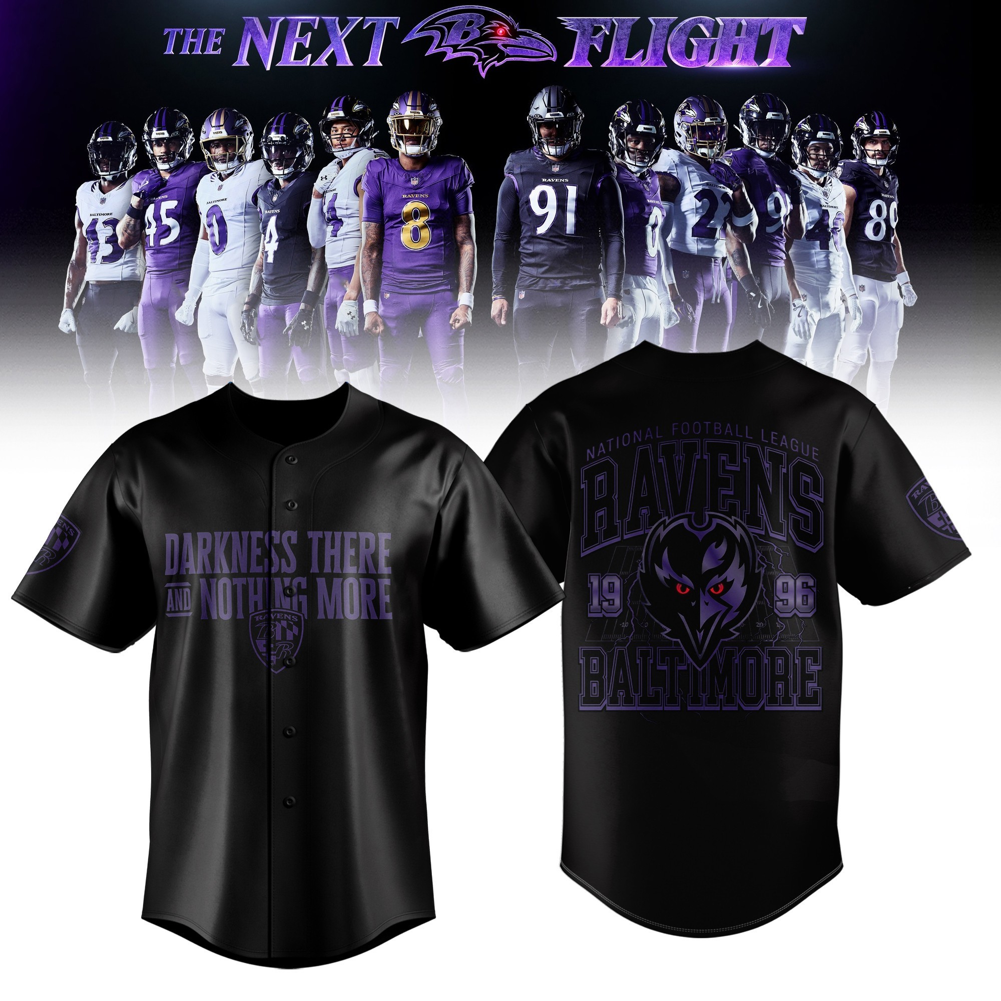 Musemora - Unisex Baltimore Ravens Jersey - Football