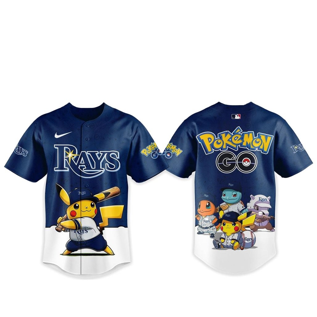 Tampa Bay Rays Pokemon Go Night 2026 Game Baseball Jersey