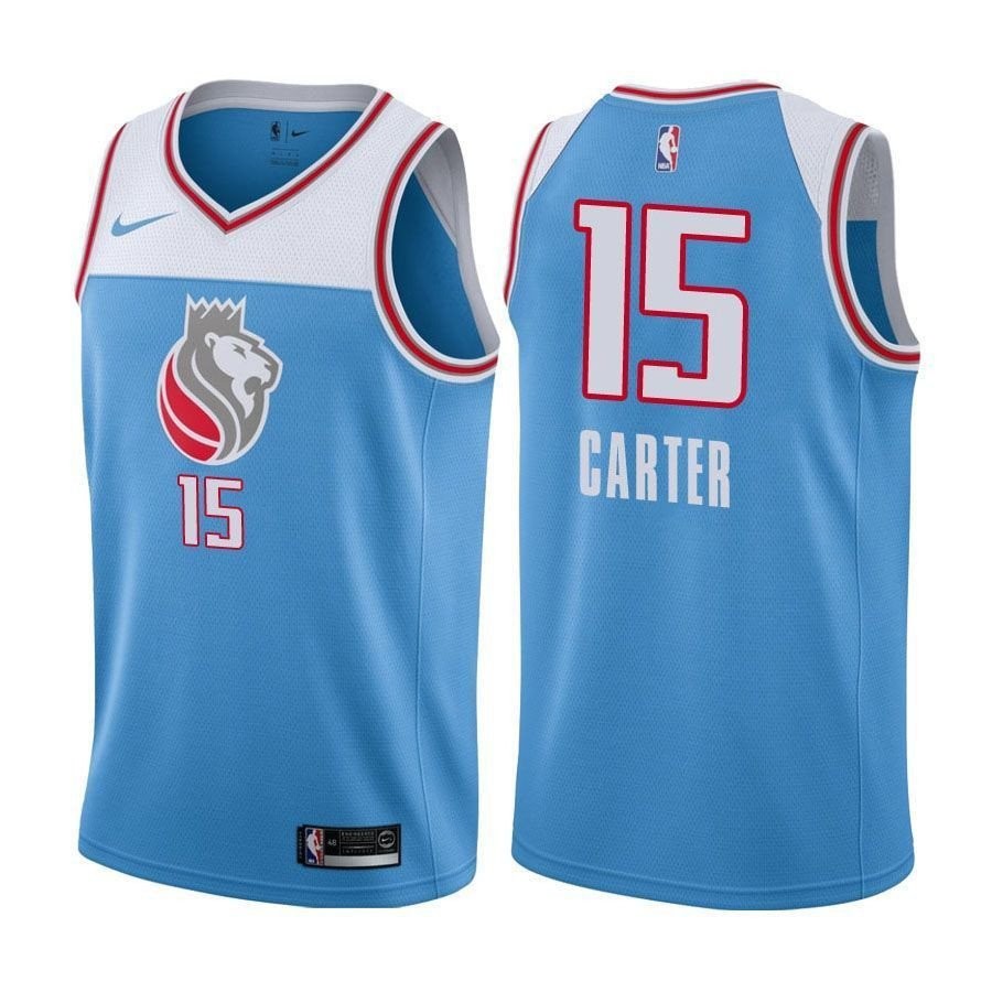 Men's Vince Carter 15 City Edition Blue NBA Jersey - Lightweight Polyester, Sizes S-3XL