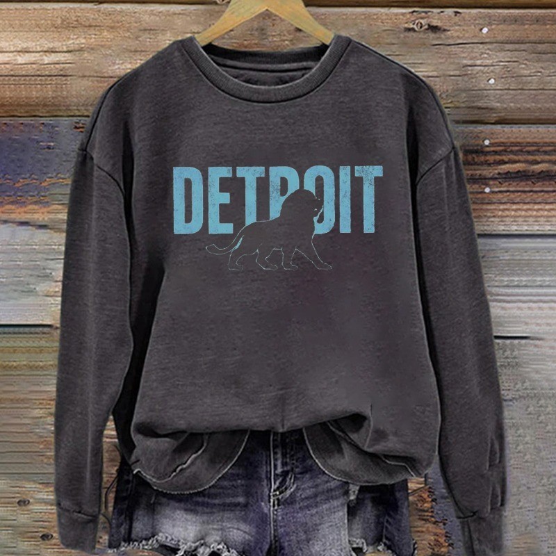 Musemora - Unisex Detroit Lions Sweatshirt - Football Fan Gear