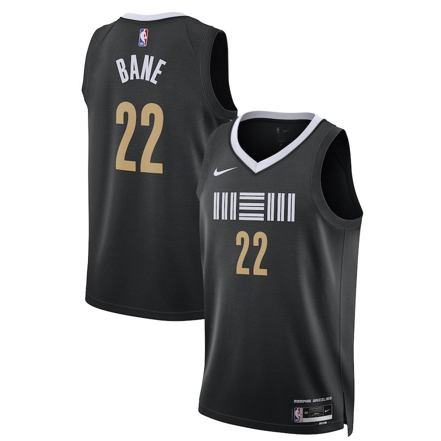 Desmond Bane 22 Memphis Grizzlies 2023/24 Swingman Jersey City Edition Unisex Black