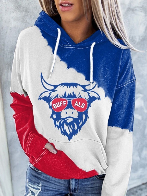 Musemora - Women's Buffalo Bills Sweatshirt - Game Day Football
