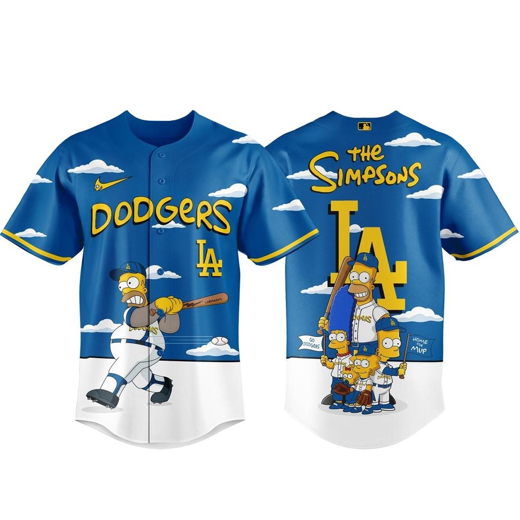 Los Angeles Dodgers x The Simpsons 2026 Major Gameday Baseball Jersey