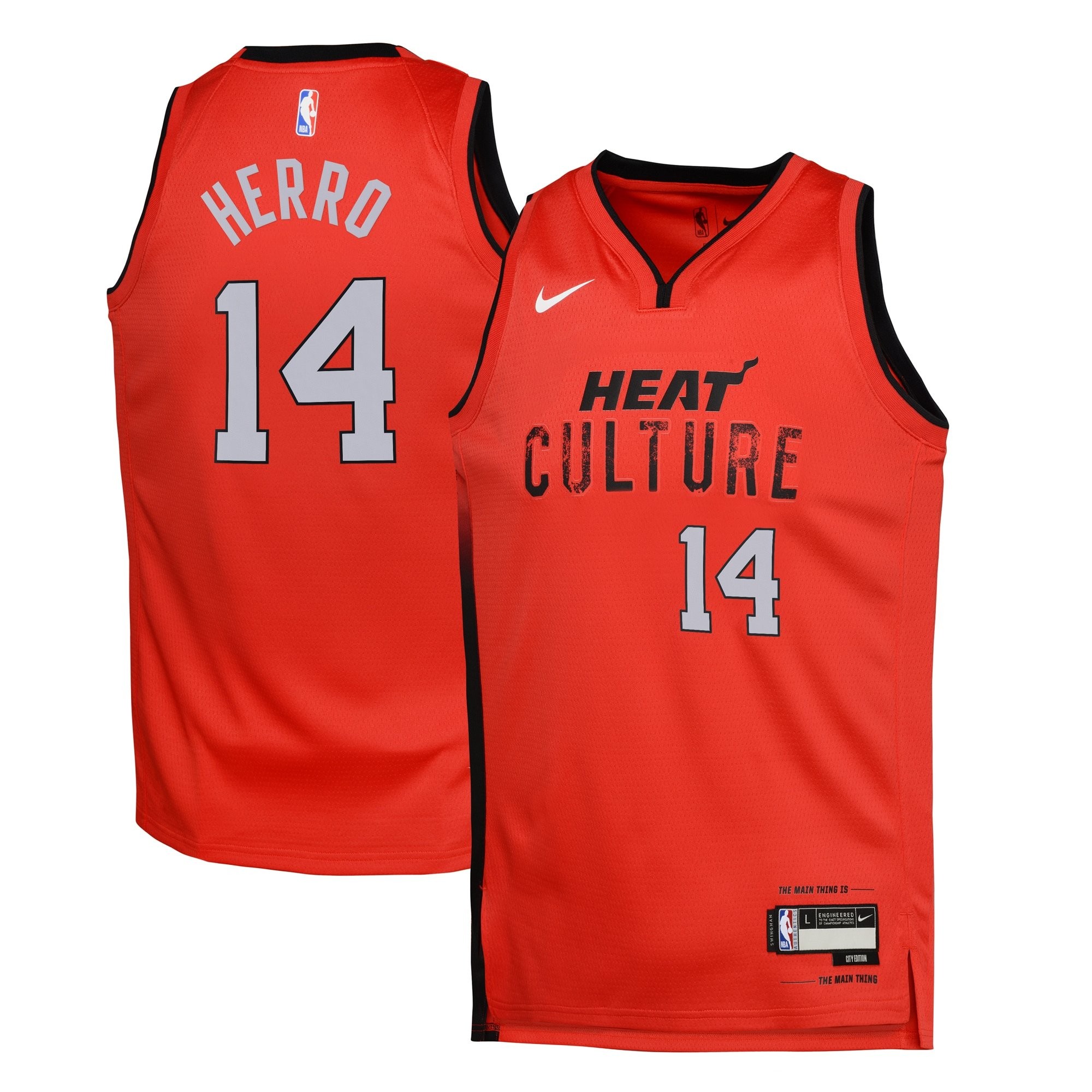 Miami Heat City Edition Swingman Jersey 2024 Red Tyler Herro Youth