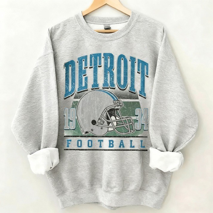 Musemora - Unisex Detroit Lions Sweatshirt - Football