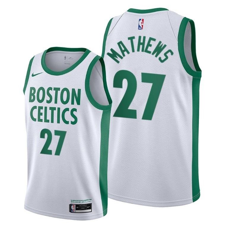 Garrison Mathews Boston Celtics White City Edition Jersey 27 - Men Jersey