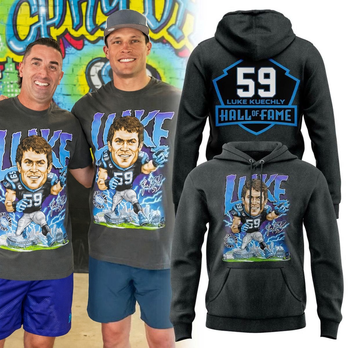 Musemora - Unisex Carolina Panthers Hoodie - Football