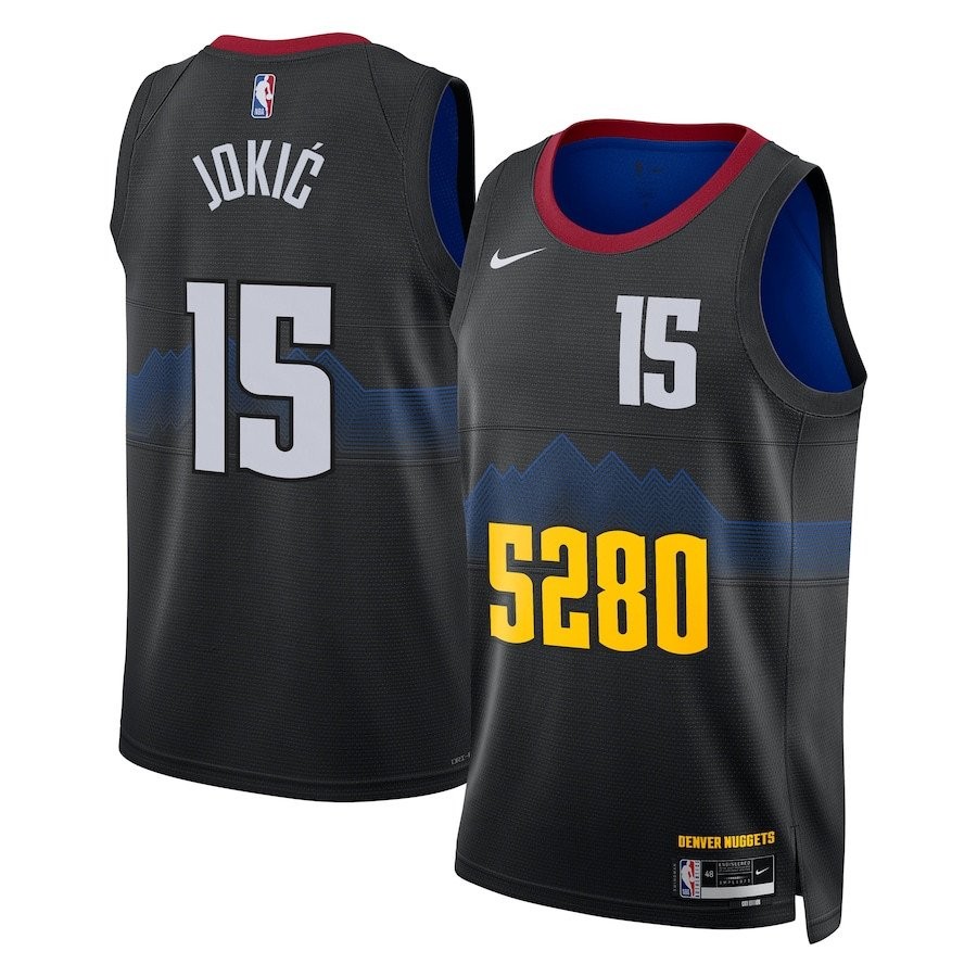 Nikola Jokic 15 Denver Nuggets 2023/24 City Edition Swingman Jersey Black