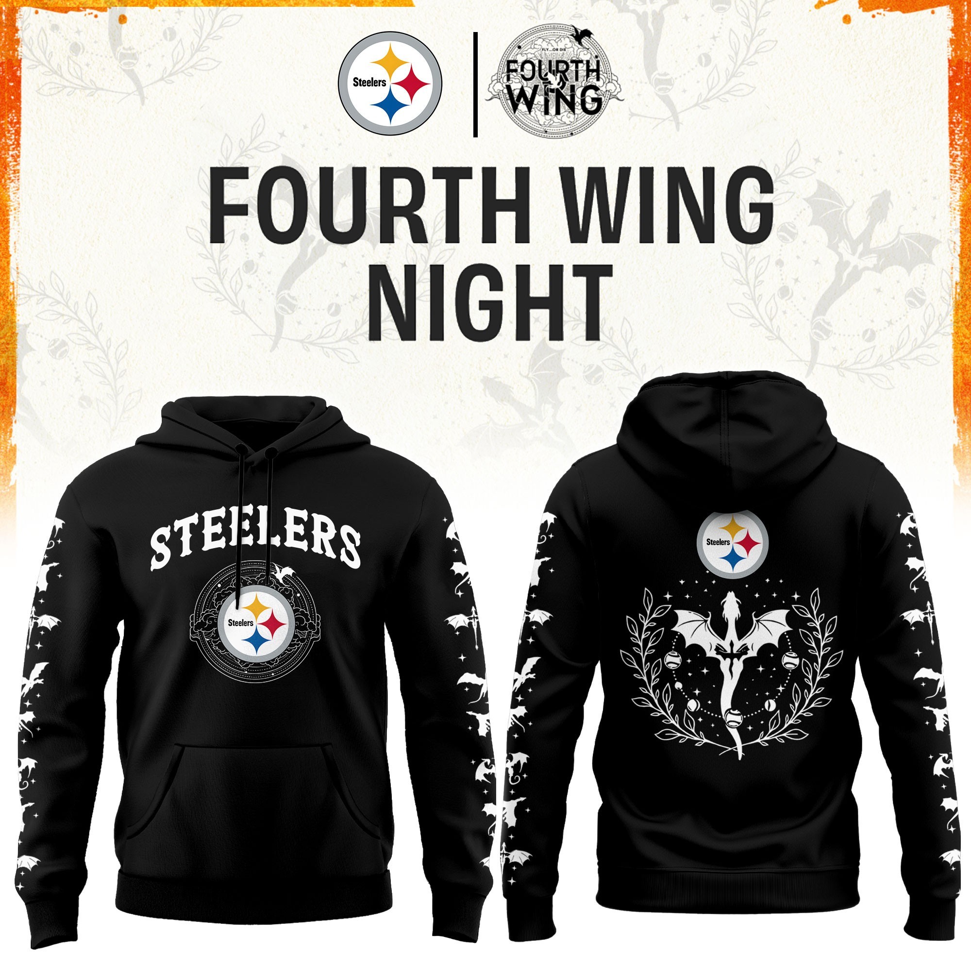 Musemora - Men's Pittsburgh Steelers Hoodie - Football