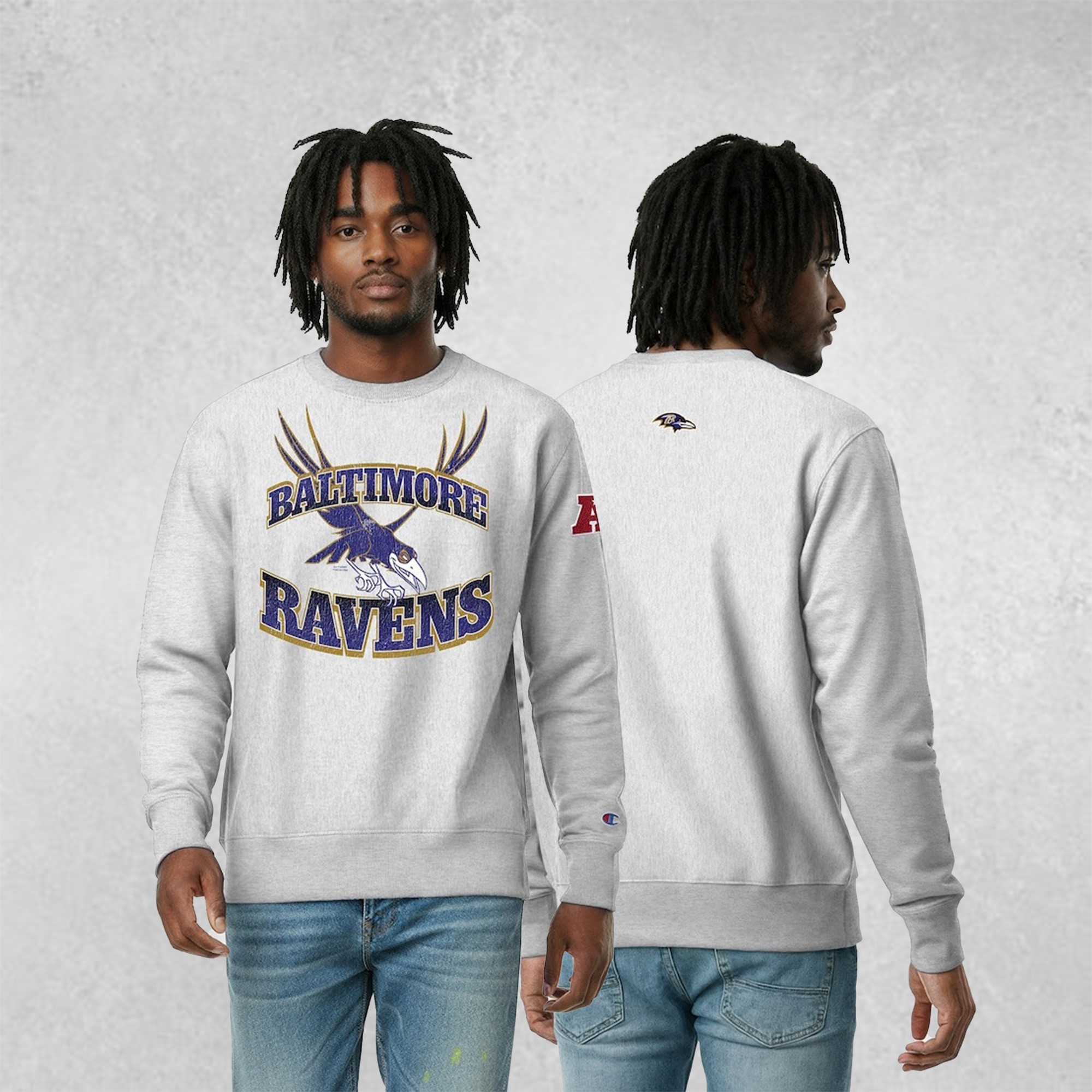 Musemora - Unisex Baltimore Ravens Sweatshirt - Game Day Football Fan Gear