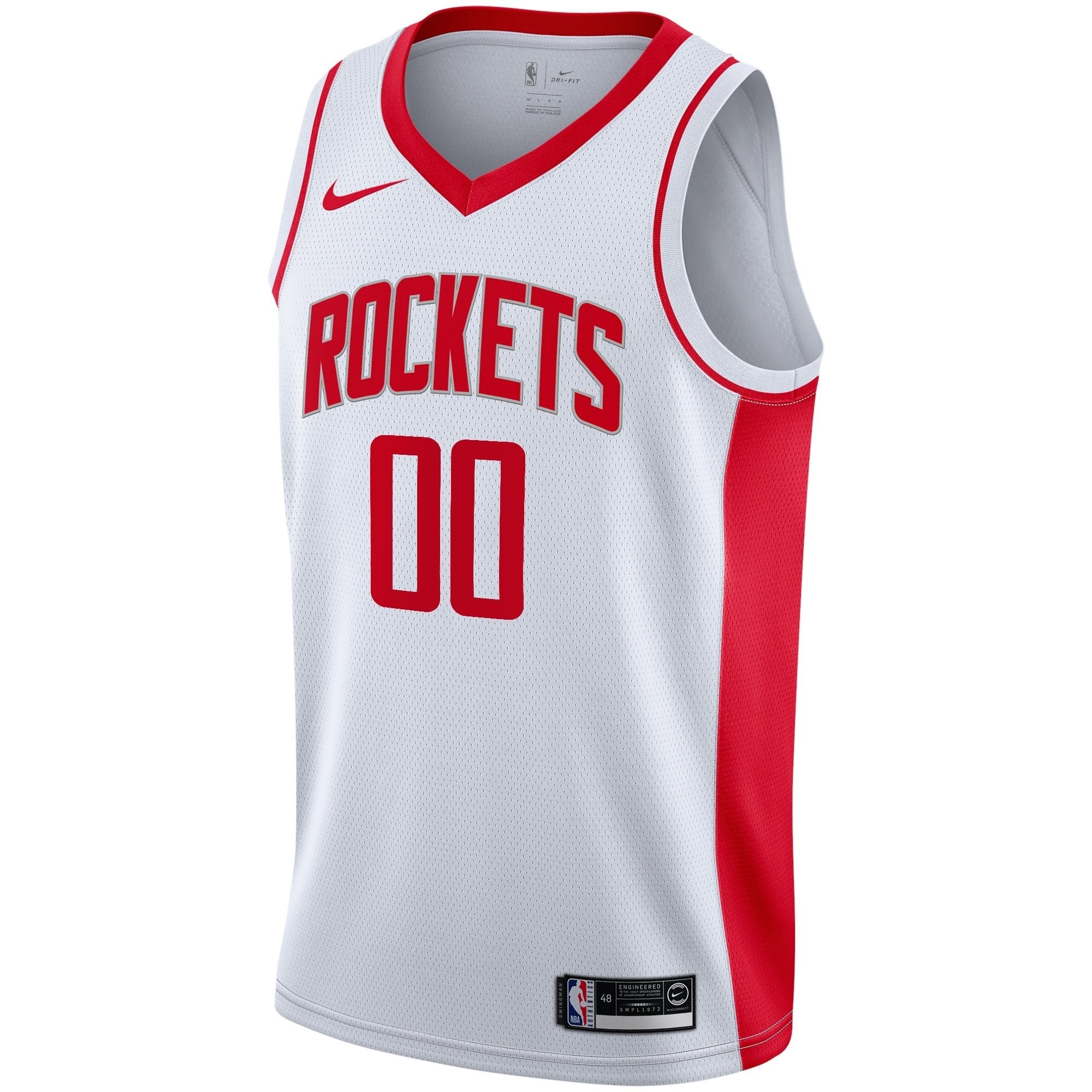 Houston Rockets Association Swingman Jersey Custom Mens - Multicolor Sizes S-3XL