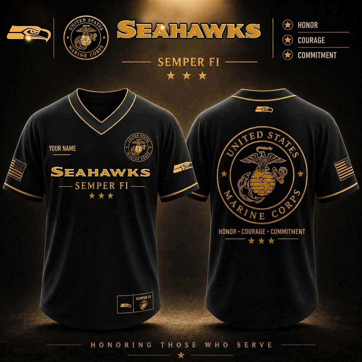 Musemora - Unisex Seattle Seahawks Jersey - Football