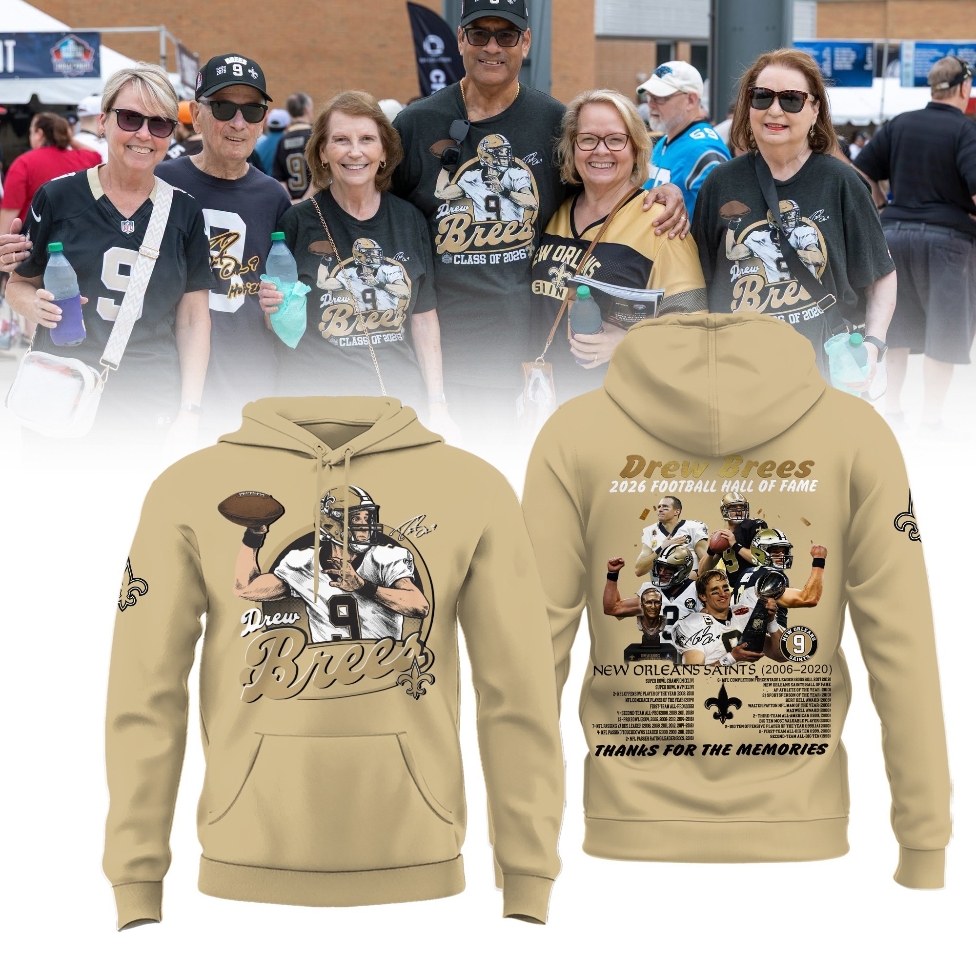Musemora - Men's New Orleans Saints Hoodie - Football