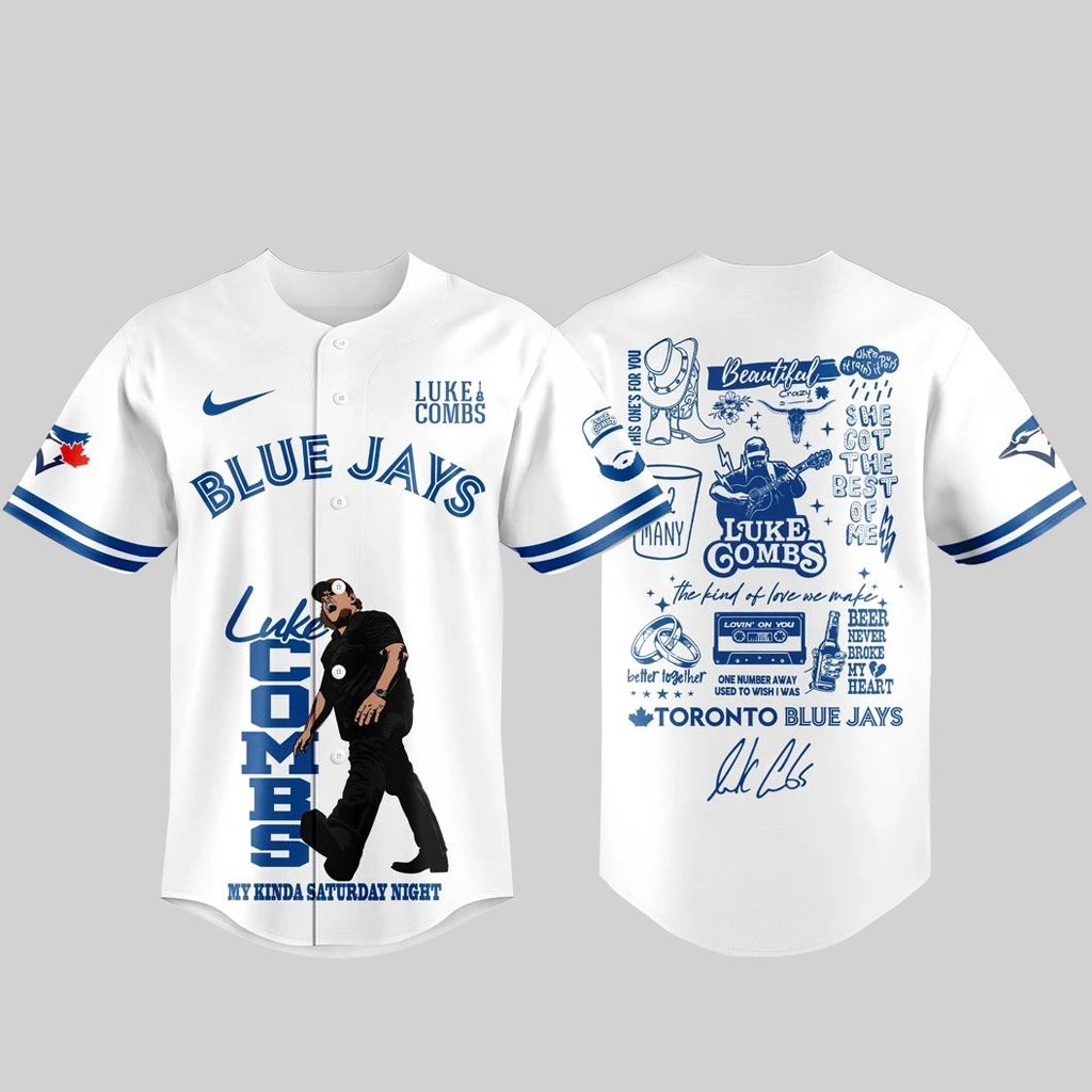 Toronto Blue Jays x Luke Combs My Kinda Saturday Night Tour 2026 Baseball Jersey
