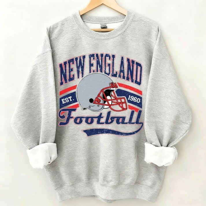 Musemora - Unisex New England Patriots Sweatshirt - Football