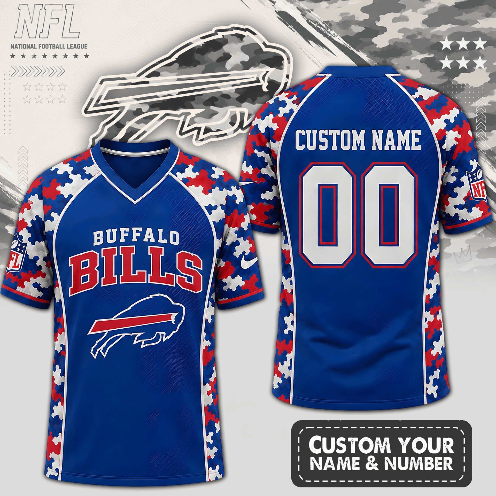 Musemora - Unisex Buffalo Bills Jersey Shirt