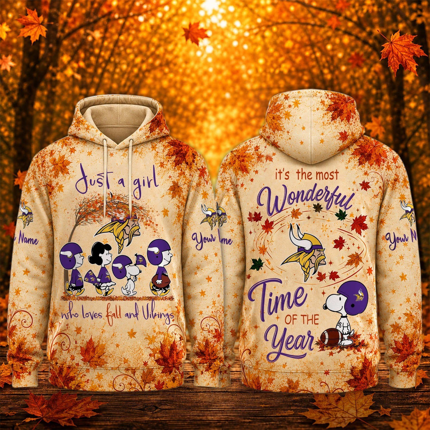 Musemora - Men's Minnesota Vikings Hoodie