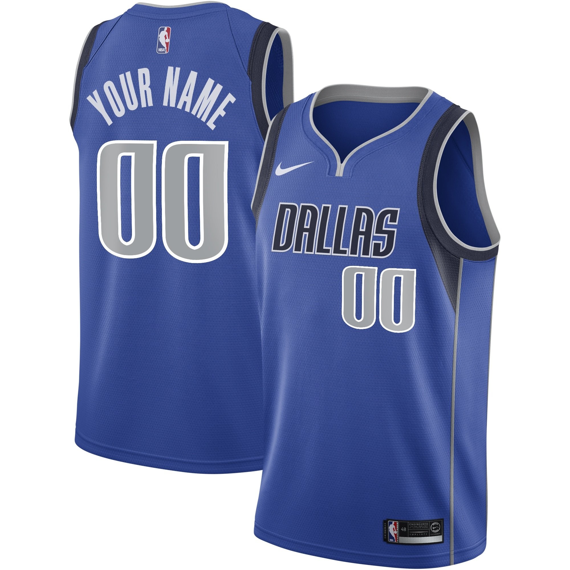 Dallas Mavericks Icon Swingman Custom Youth Jersey Unisex Multicolor S-3XL