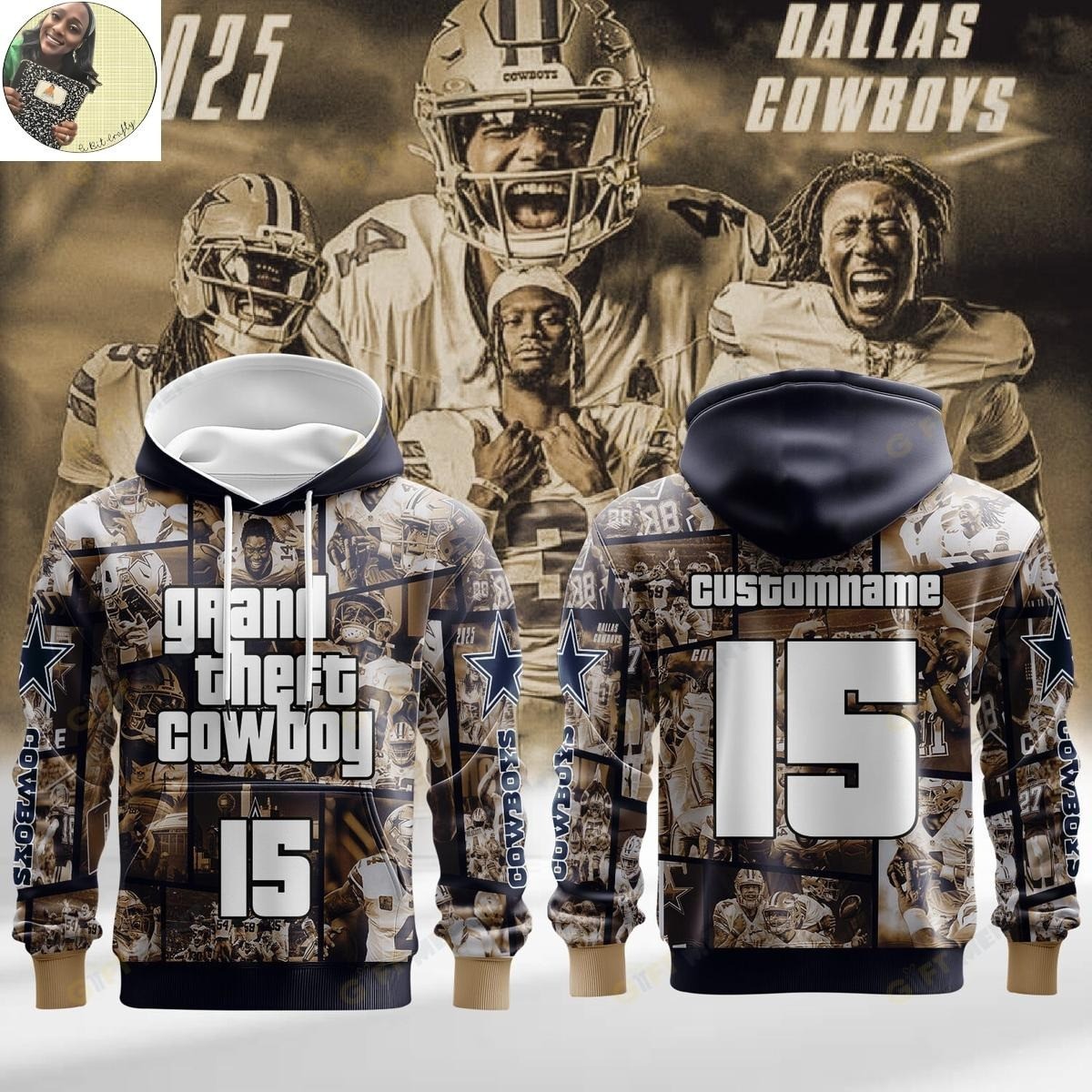 Musemora - Unisex Dallas Cowboys Hoodie - Football