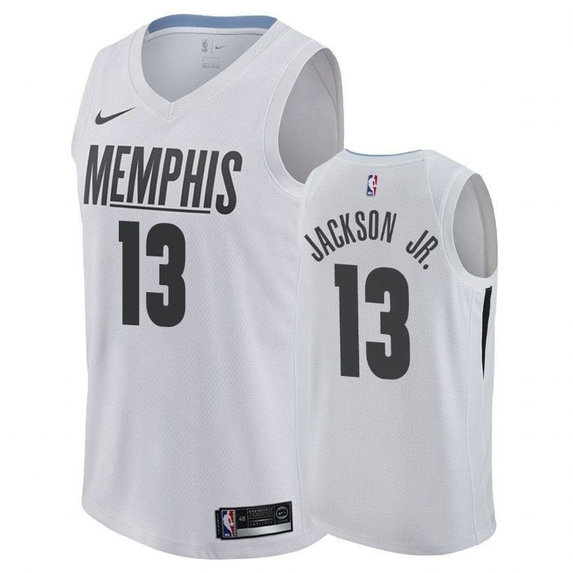 Grizzlies Male Jaren Jackson Jr. 13 City White Jersey