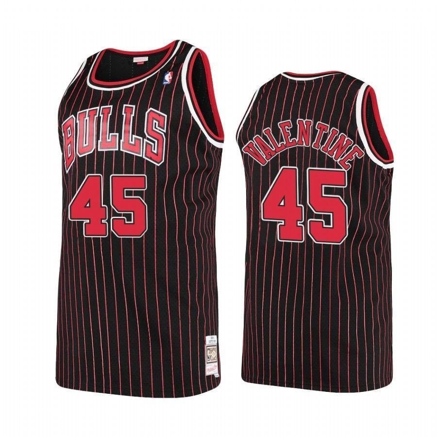 Men's Chicago Bulls Denzel Valentine 45 Hardwood Classics Jersey Multicolor
