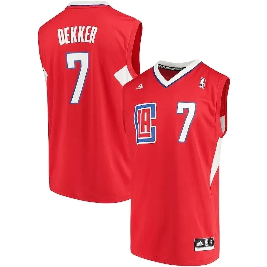Sam Dekker LA Clippers Road Jersey Red Unisex - Adult Sizes S-3XL