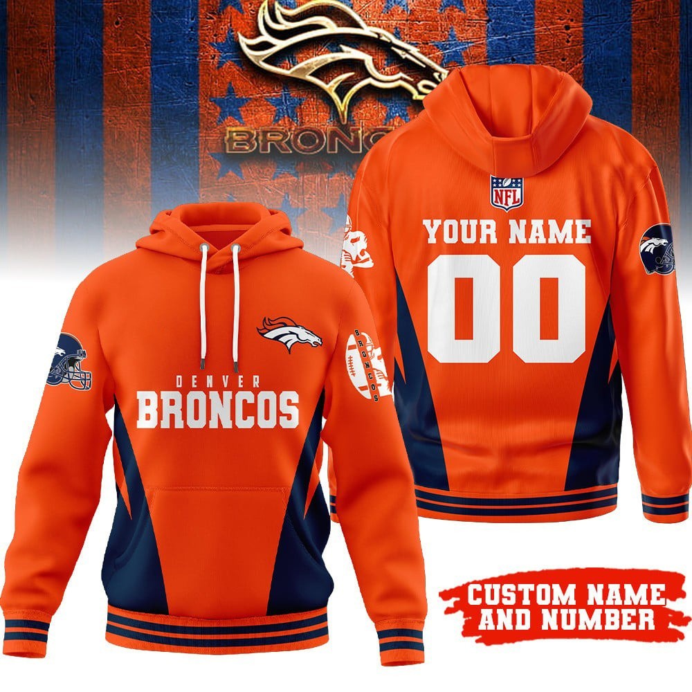 Musemora - Unisex Denver Broncos Hoodie - Game Day Football