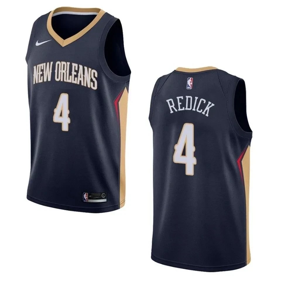 Men's New Orleans Pelicans J.J. Redick Icon Swingman Jersey Navy S-3XL
