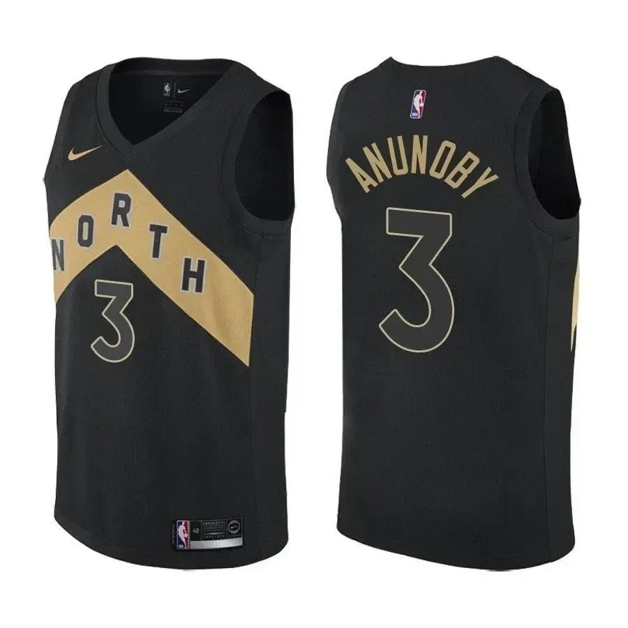 Raptors Male Og Anunoby 3 City Edition Black Jersey