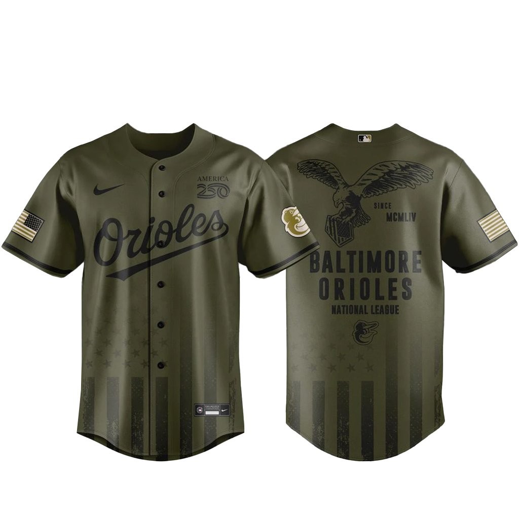 Baltimore Orioles Armed Forces Day 2026 Baseball Jersey