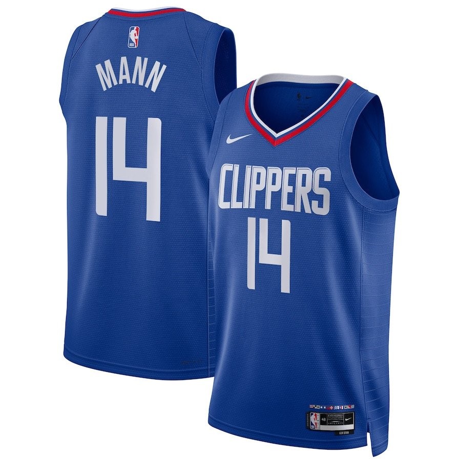 Terance Mann #14 Los Angeles Clippers Unisex Swingman Jersey Icon Edition Blue