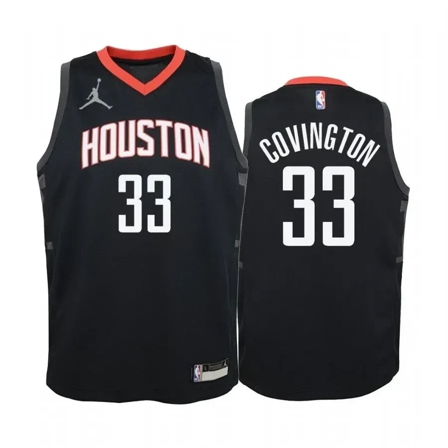 Youth Robert Covington Houston Rockets Red State Jersey Jumpman - Multicolor