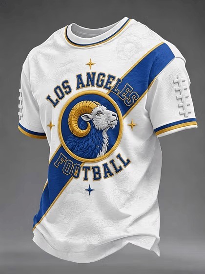 Musemora - Unisex Los Angeles Rams T-Shirt - Game Day Football