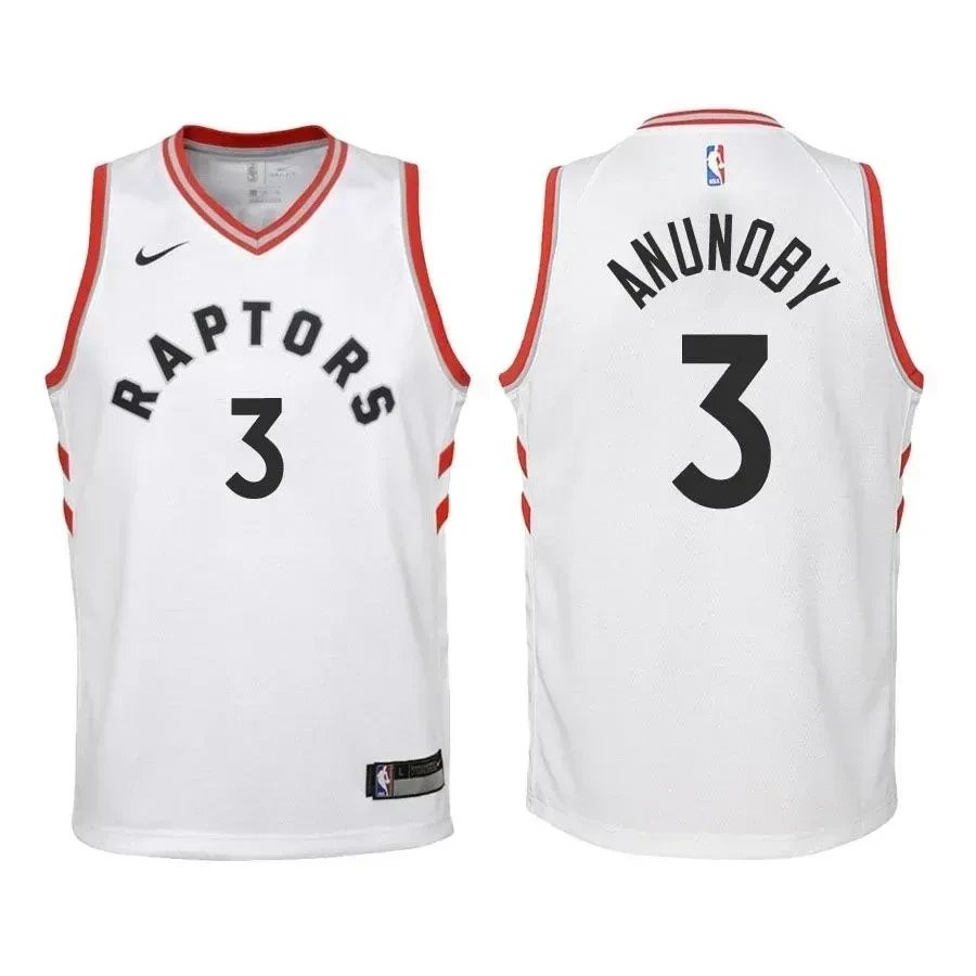 Youth OG Anunoby 3 Raptors Association Edition White Jersey - Unisex