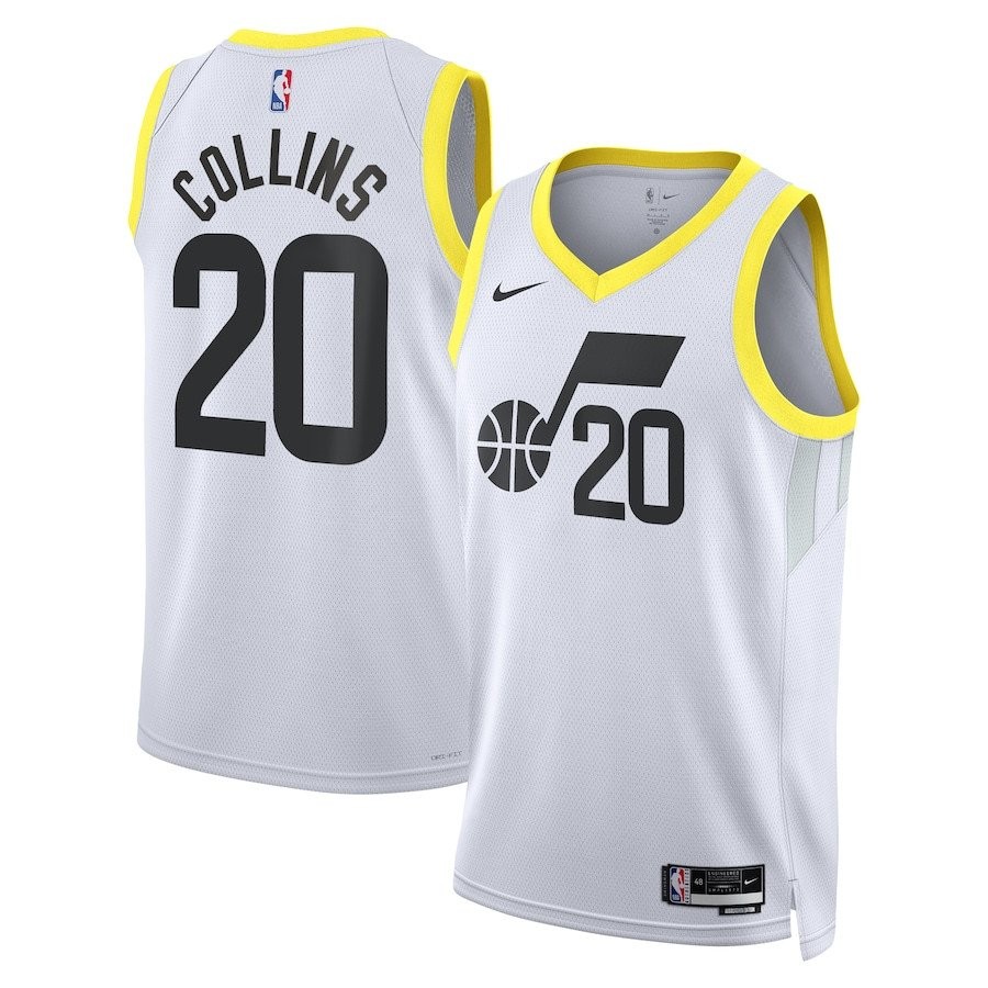 John Collins 20 Utah Jazz Unisex Swingman Jersey Association Edition White