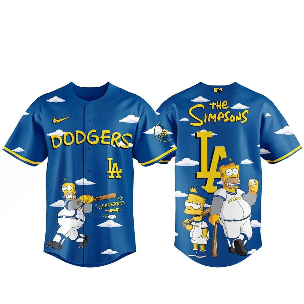 Los Angeles Dodgers x The Simpsons Wonderbat 2026 Baseball Jersey