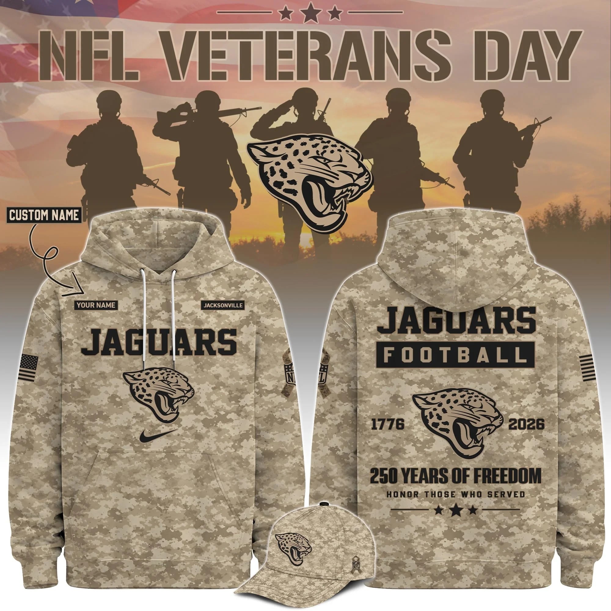 Musemora - Unisex Jacksonville Jaguars Hoodie