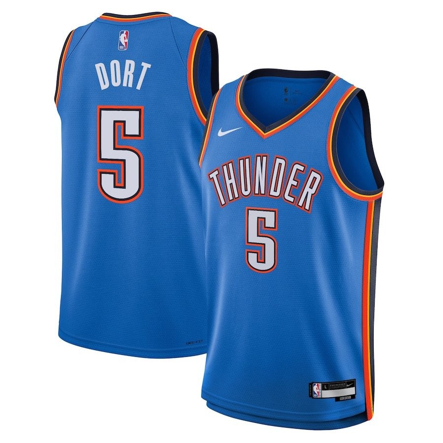 Luguentz Dort 5 Oklahoma City Thunder Unisex Swingman Jersey Icon Edition Blue