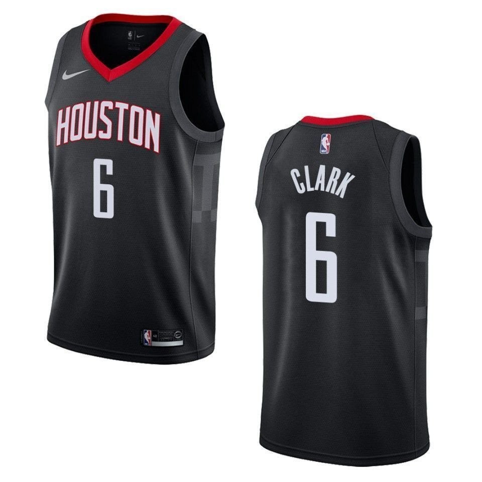 Men's Houston Rockets Gary Clark #6 Statement Swingman Jersey Black