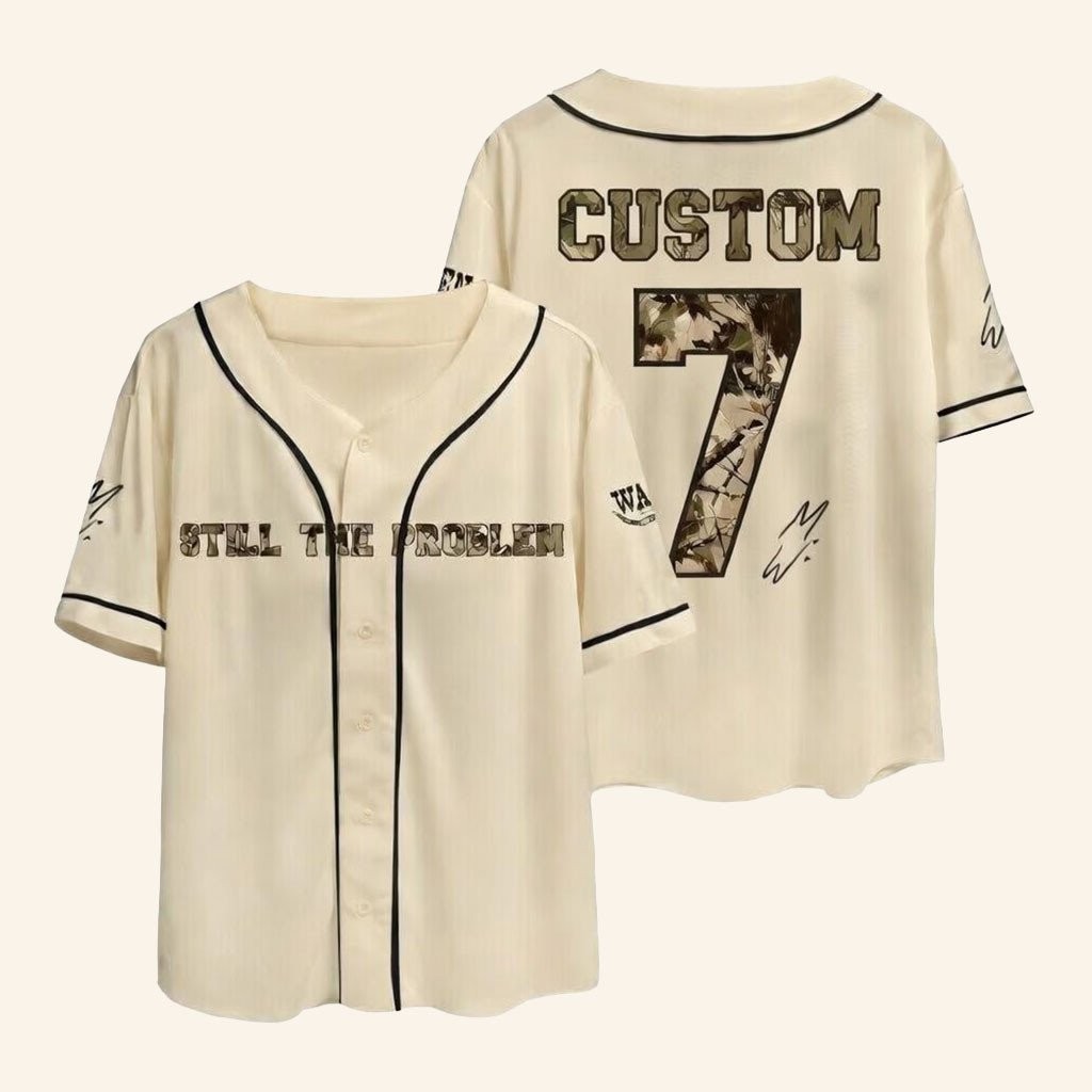Custom Name Morgan Wallen Merch Still The Problem Tour 2026 Baseball Jersey