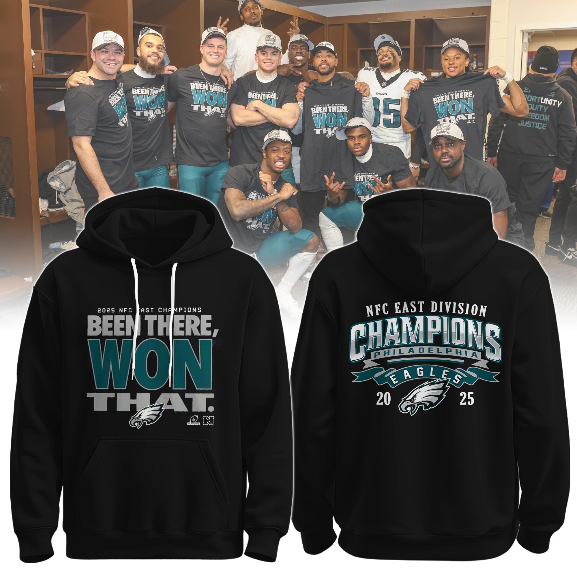 Musemora - Unisex Philadelphia Eagles Hoodie - Game Day Football