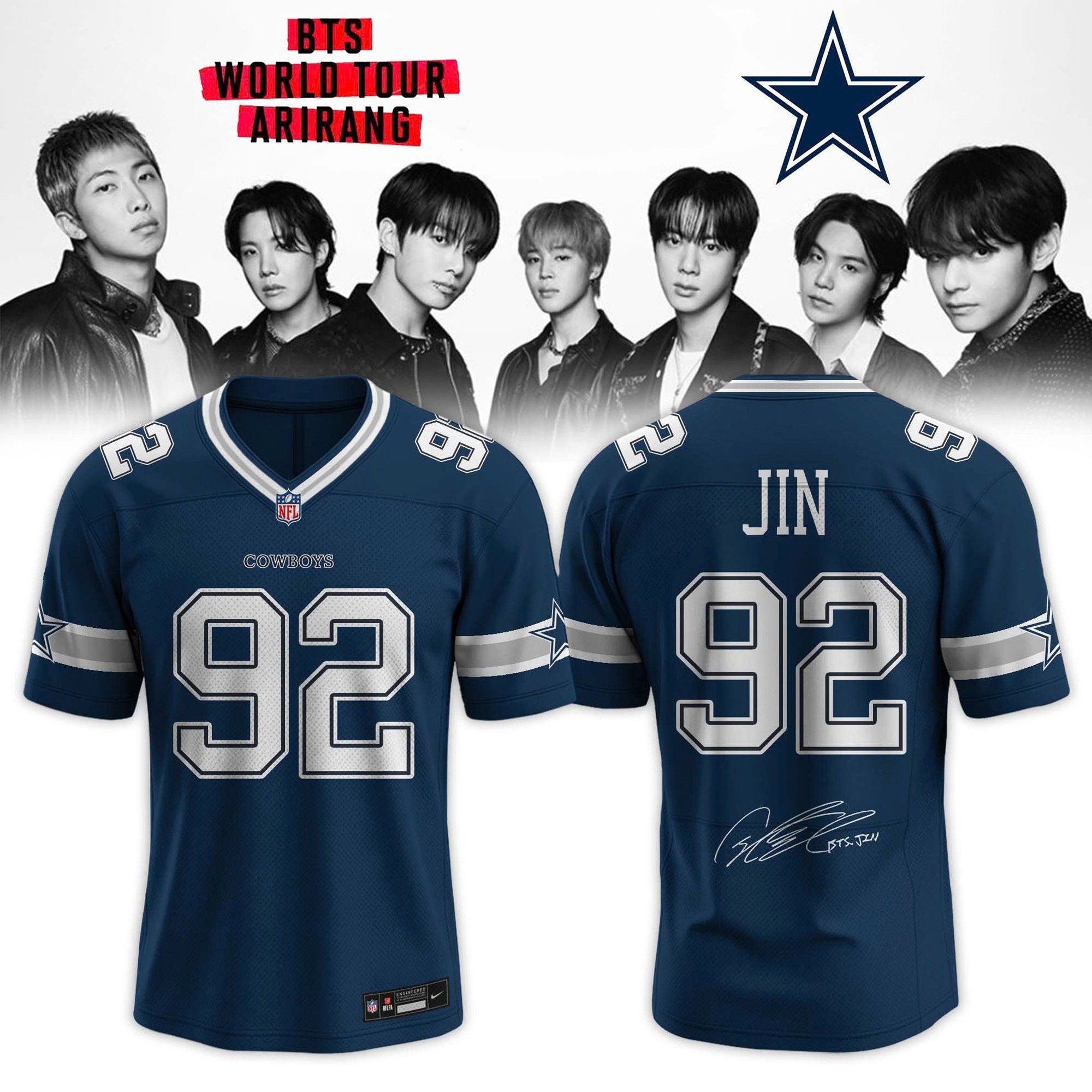 Musemora - Unisex Dallas Cowboys Jersey - Football